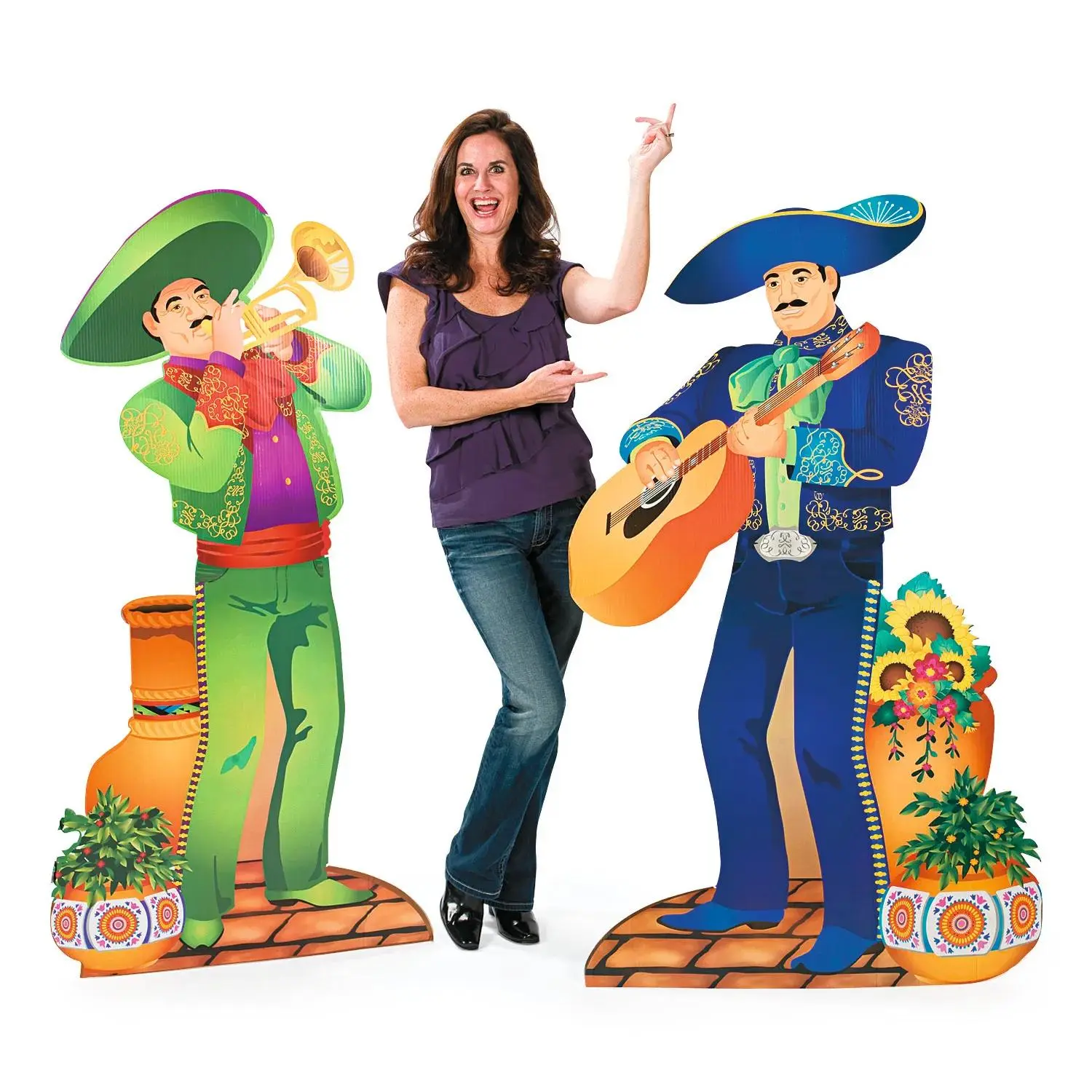 5 Ft. Mariachi Men Life-Size Cardboard Cutout Stand-Ups - 2 Pc.