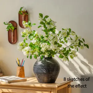 Chrysanthemum-like lilac flower artificial flower fake flower living room bouquet home flower arrangement dining table decoration ornament