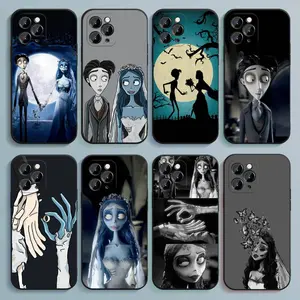 Cartoon Corpse Bride Victor Phone Case For iPhone 17,16,15,14,13,12,Pro,Max,Plus,E,Air, Samsung Galaxy S26 S25 S24 S23 S22 Black Soft Cover