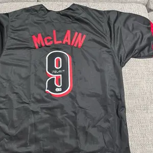 Matt McLain signed autograph custom jersey - Beckett coa - Cincinnati baseball team