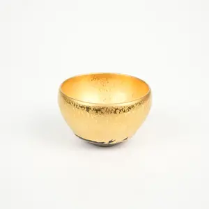 Classic Traditional Oriental Handmade Gold Spot Glaze Shukou Jian Zhan Teacup Single Gift Box For Collection Tea Ceremony Housewarming Gift