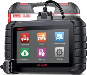 Bidirectional Scan Tool, iCarsoft CR Max OBD2 Diagnostic Scanner for All System, 49 Reset+Extra 38 Service-Oil/EPB/BMS/SAS/SRS/ABS etc. Active Test, 4-in-1 Live Graphing,Free Update- Enhance Version
