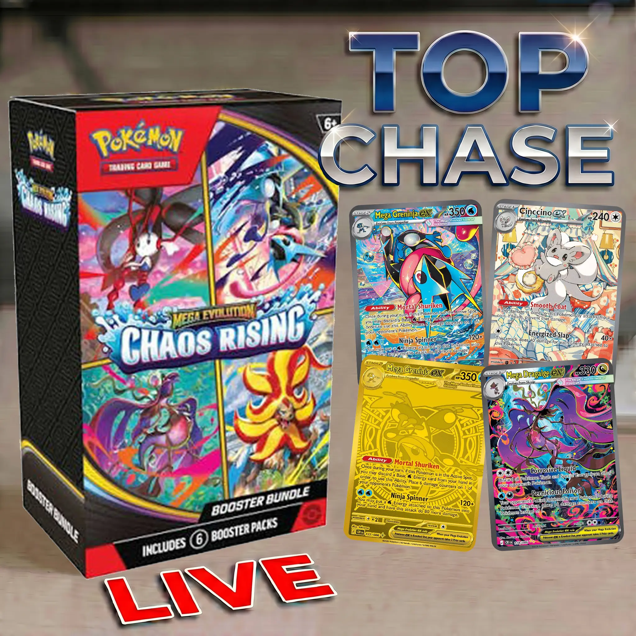 Chaos Rising Booster Bundle Sealed (Live)