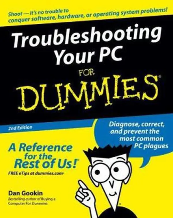 USED Book - Troubleshooting Your PC for Dummies, 2nd Edition by Dan Gookin (Paperback) - english