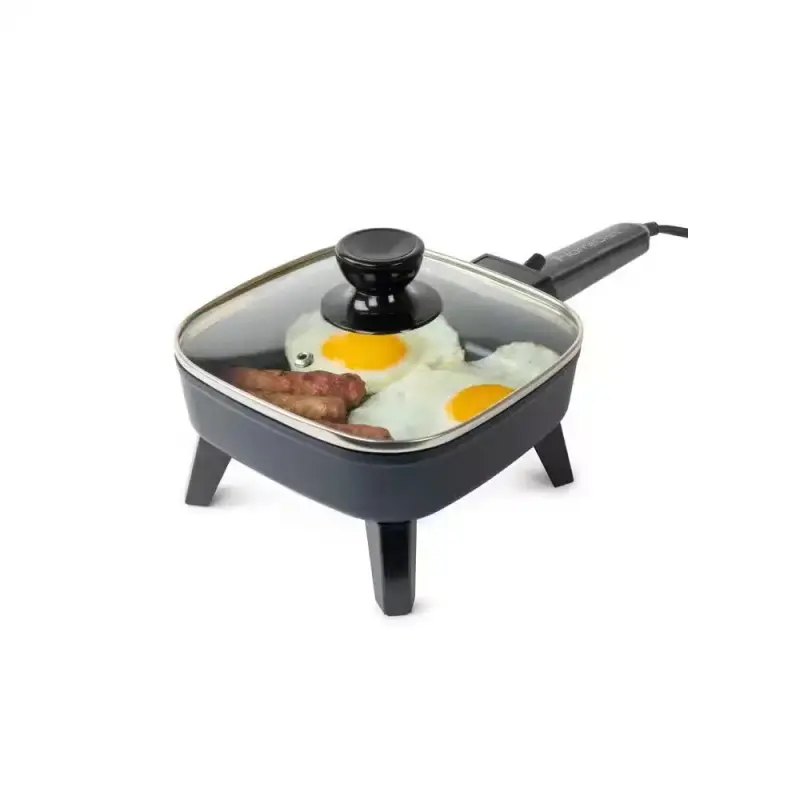 Portable Electric Non Stick Skillet 7 in for Frying Sautéing and Cooking