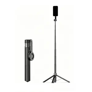 4-in-1 Magnetic Selfie Stick with Remote, 360° Rotatable, Convertible Mini Tripod, Camera Grip, Handheld Stabilizer & Phone Holder, Extendable up to 25 Inches