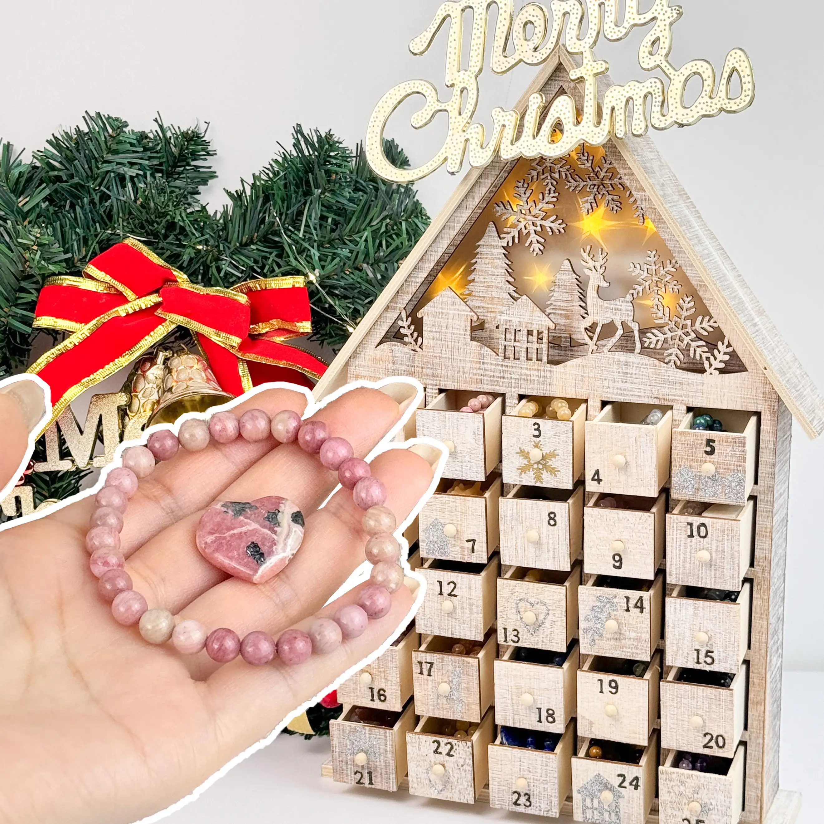 1 Count Mini Crystal Bundle Moon, Star, Mushroom, Tower, Carving, Cube, Egg, Bracelet, Tumble, Flame