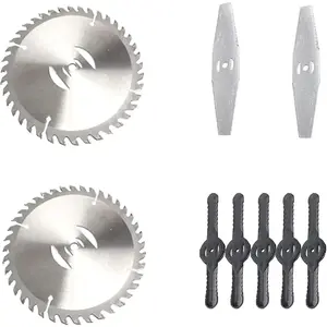 Replacement Blades,Electric Battery Powered Weed Wacker Attachments,Brush Cutter Trimmer Head，3 Kinds of Adjustable Blades,Garden Trimmer Accessories Lawn Mower