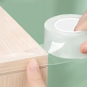 1.57 in x 6.6 FT Clear Self Adhesive Edge Protector Strip Waterproof Sharp Edge Wrap Cover Tape Protective Bumper Guards for Cabinet Door Desk Glass Table Furniture Kitchen Countertop