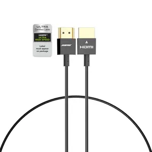 RUIPRO Ultra Thin 8K HDMI 2.1 Certified Cable 3FT, Ultra High Speed 48Gbps, Short HDMI Cable, Support 8K@60Hz 4K@120Hz, Dynamic HDR, eARC, Compatible with PS5/Xbox/HDTV/Blu-ray/Monitor/Projector