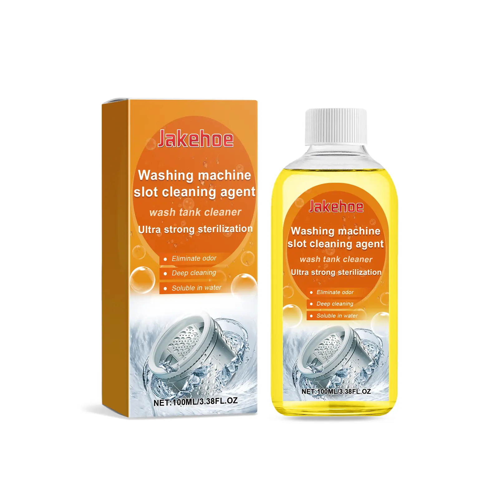 Jakehoe Washing Machine Tank Cleaner Automatic Washing Machine Cleaner Cleaning Liquid Pulsator Drum Clean Detergent Household Box Coconut