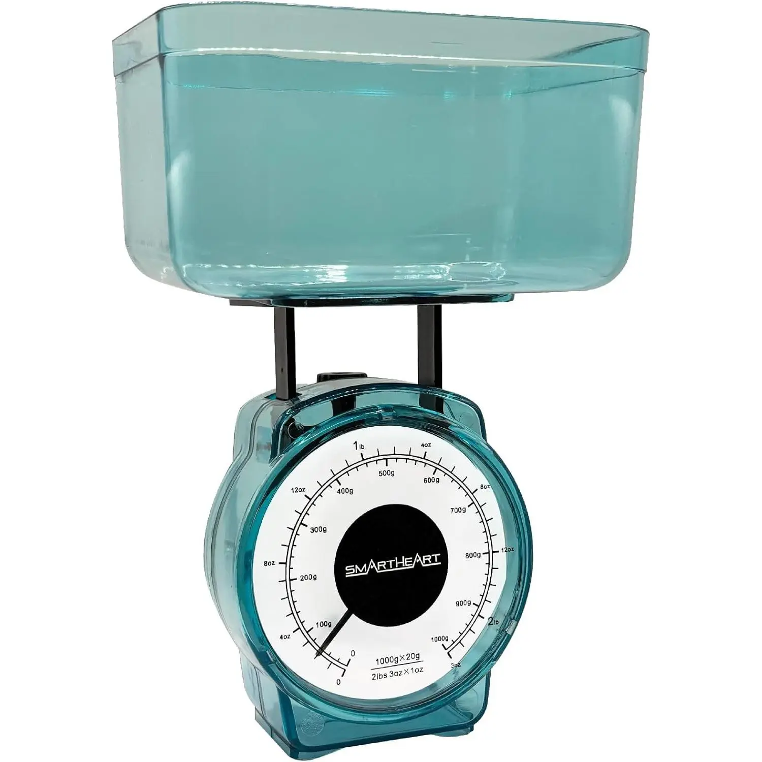 Mechanical Kitchen Scale Precise Measurements with Removable Bowl Measurement Units lbs oz g ml