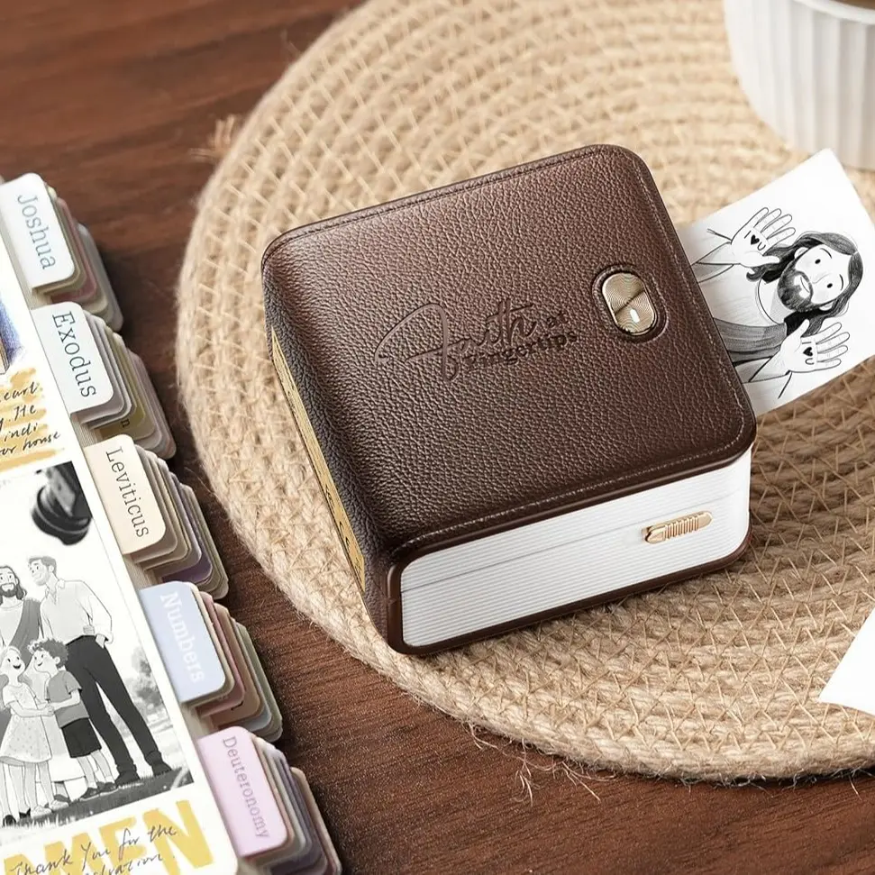 FaithTag  F21 Bible Printer,Scripture Portable Bluetooth Printer, Create Custom Verse Prints with Notes, Icons & Decorative Borders, Inkless & Compact, Ideal for Journaling, Faith Reflection & Bible Gifting