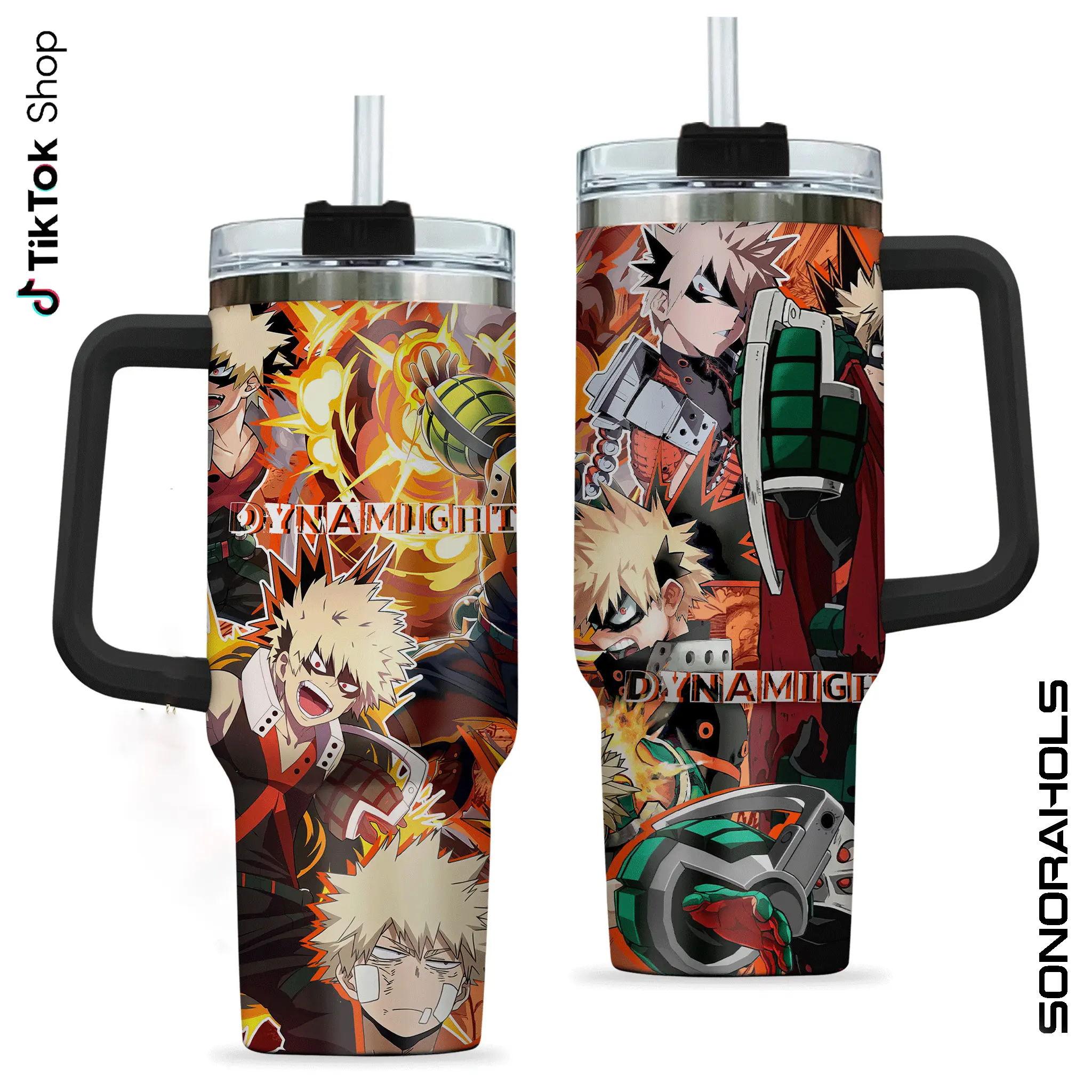 Deku and Bakugo My Hero Academia Tumbler, Ultra My Hero Academia 40oz Tumbler, Anime Manga Fans Lovers 40oz Tumbler