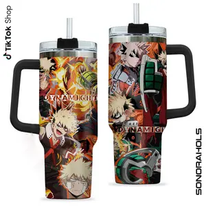 Deku and Bakugo My Hero Academia Tumbler, Ultra My Hero Academia 40oz Tumbler, Anime Manga Fans Lovers 40oz Tumbler