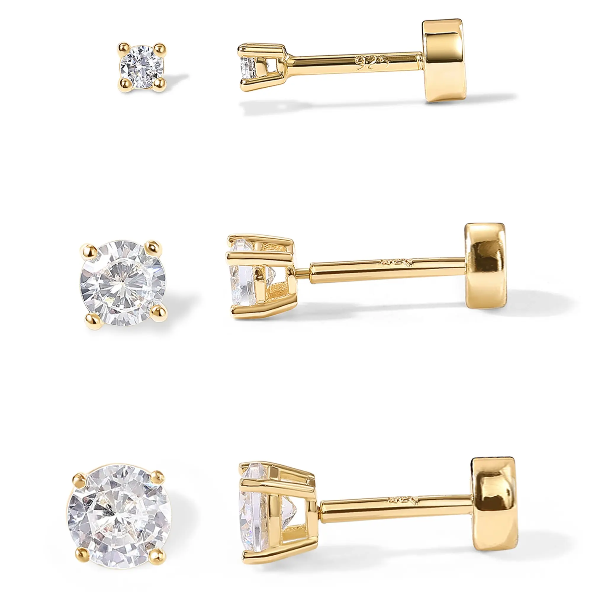 Yellow Gold-Set of 3