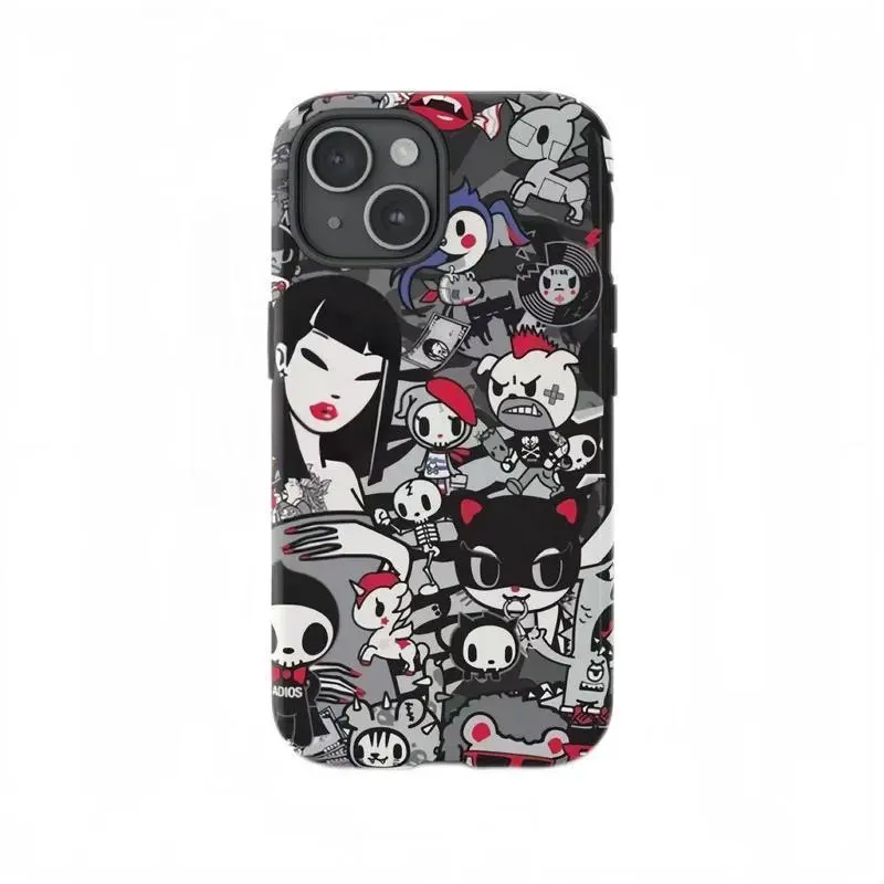 Muilti-Tokidoki Colorful Doodle Design Phone Case|Suitable for iPhone 17Air  16 15 14 13 12 11 Pro Promax and for Samsung Galaxy 21 22 23 24 25 Plus  Ultr|Tough Case|Perfect Gift for Her|Y2k Cool Girl Aesthtic| - TikTok Shop