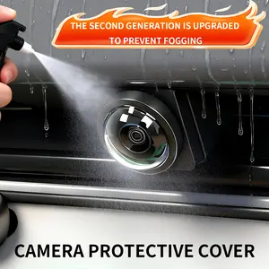 Car 360 Panoramic Camera Protective Cover, HD Anti-Collision Lens Protector, Car Modification Small Accessory, Vehicle Safety Guard FOR Ford Toyota Chevrolet Honda Hyundai Kia Ram Nissan Subaru GMC BMW Mercedes‑Benz Volkswagen auto parts