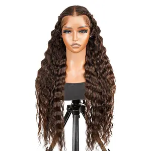 [LIVE Only]Asteria Hair Chocolate Brown New Deep Wave Human Hair Lace Frontal Wig Glueless Pre-Styled 13x4 Frontal Wig
