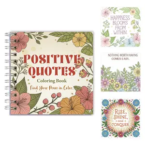 Inspirational Quote Coloring Book – Motivational Hand-Lettered Designs for Adults & Kids, Stress Relief & Mindfulness Activity, 30 Pages of Positive Affirmations & Coloring Fun