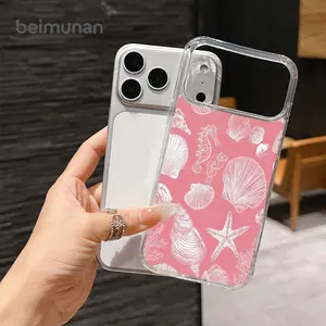Coastal Beach Shells Starfish & Seahorse Pattern Print ,Phone Case Protector for 11 12 13 14 15 16 17 Pro Max, Full Protection, Shockproof, Wear-resistant and Slim Cover. Perfect gift for birthdays, Valentine's Day or for couples
