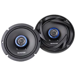 Autotek Street Machine 6.5 Inch 2-Way Shallow Car Audio Coaxial Speakers, Pair