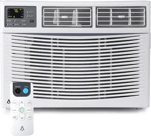 10000 BTU Window Air Conditioner, Energy Saving Cooling Unit with Dehumidifier, 3 Cooling Fan Speeds, Sleep Mode, 24H Timer, Auto Restart, Easy Mechanical Control for Rooms Up to 350 Sq.Ft