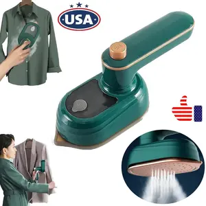 Wired steam iron | Two-in-one portable mini steam iron | Foldable and rotatable travel-sized iron | Household and travel-use quick-heating mini iron