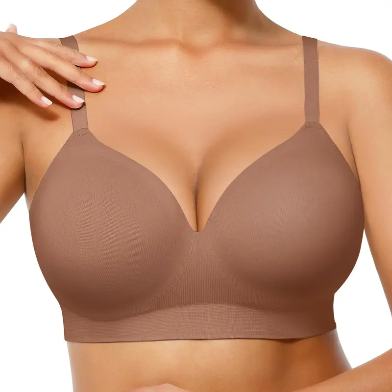 FeelinGirl #Livestream Push Up Bra for Women Wireless Seamless Comfort Bralettes No Underwire Supportive Full Coverage Bras Women Push Up Bra Everyday Bra Smooth Soft