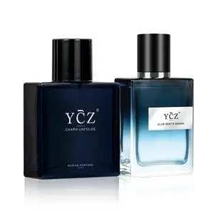 YCZ Classic Fragrance Ensemble - Iconic Gentlemen's Set with Marine & Club Gent's Aroma Long-lasting Liquid Scent for All Occasions Citrus Musk Amber Top Selling Item Trending Now Bold Arabian Perfume Eau De Parfum Spray Aromatic Amberwood