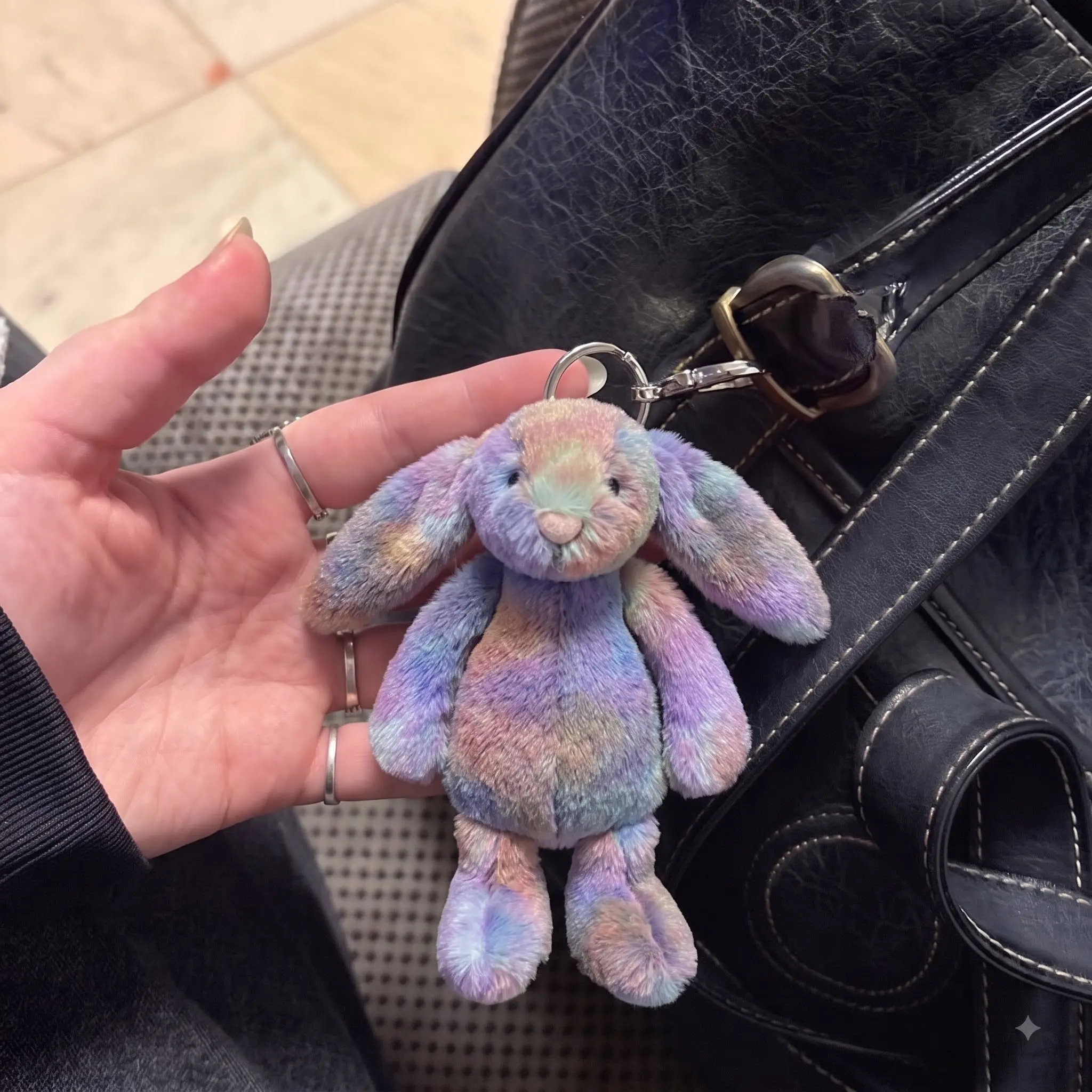 Jelly Cat Zodihop Luxe Bunny Plush Bag Charm Collection, Adorable Plush Keychain, Back To School Bag Charm, Cute Soft Coffee Bag Accessory, Adorable Cloud Gift for Her, Bag Charm