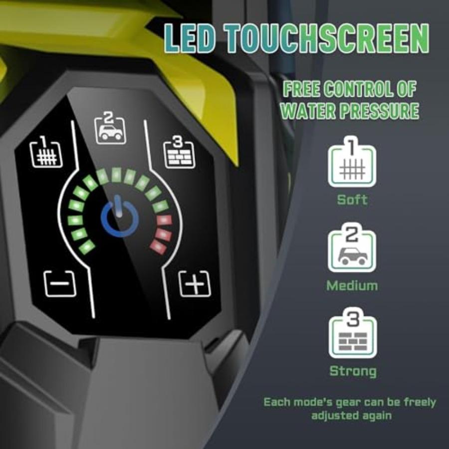 Pressure Washer with Touch Screen 5000PSIIMAX Power Washer with Foam Cannon Washer Pressure Machine for Cars Fences Patios Deck