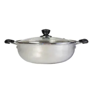 NARITA 28cm Stainless Steel Yuan Yang Hot Pot - Dual Flavor Induction Cooker Safe for Home Use