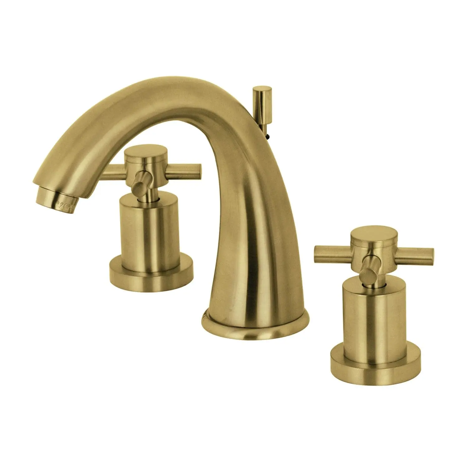 KINGSTON Brass Widespread Bathroom Faucet - Brushed Brass