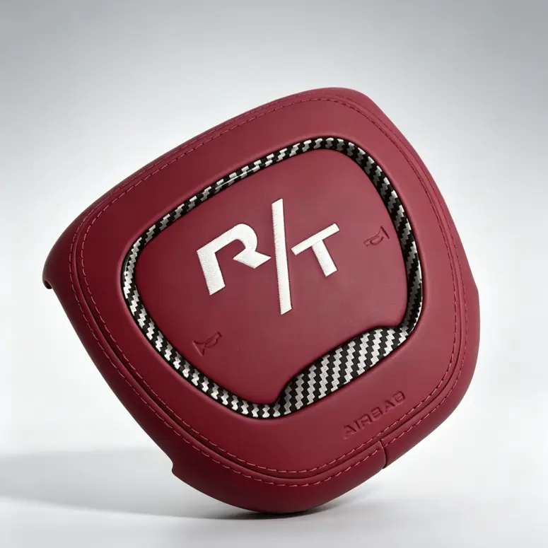 R/T(Red wine leather white stitching carbon Fiber)