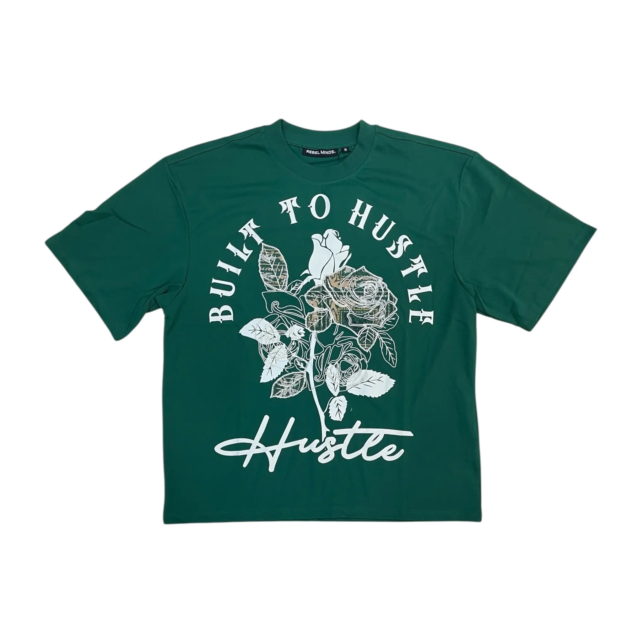 610-11110 - Built to Hustle Boxy with Tapestry n Graphic T-Shirt