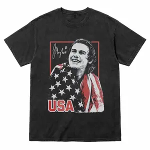 Comfort Colors® Jack Hughes Hockey USA Team Vintage Bootleg 90s Shirt