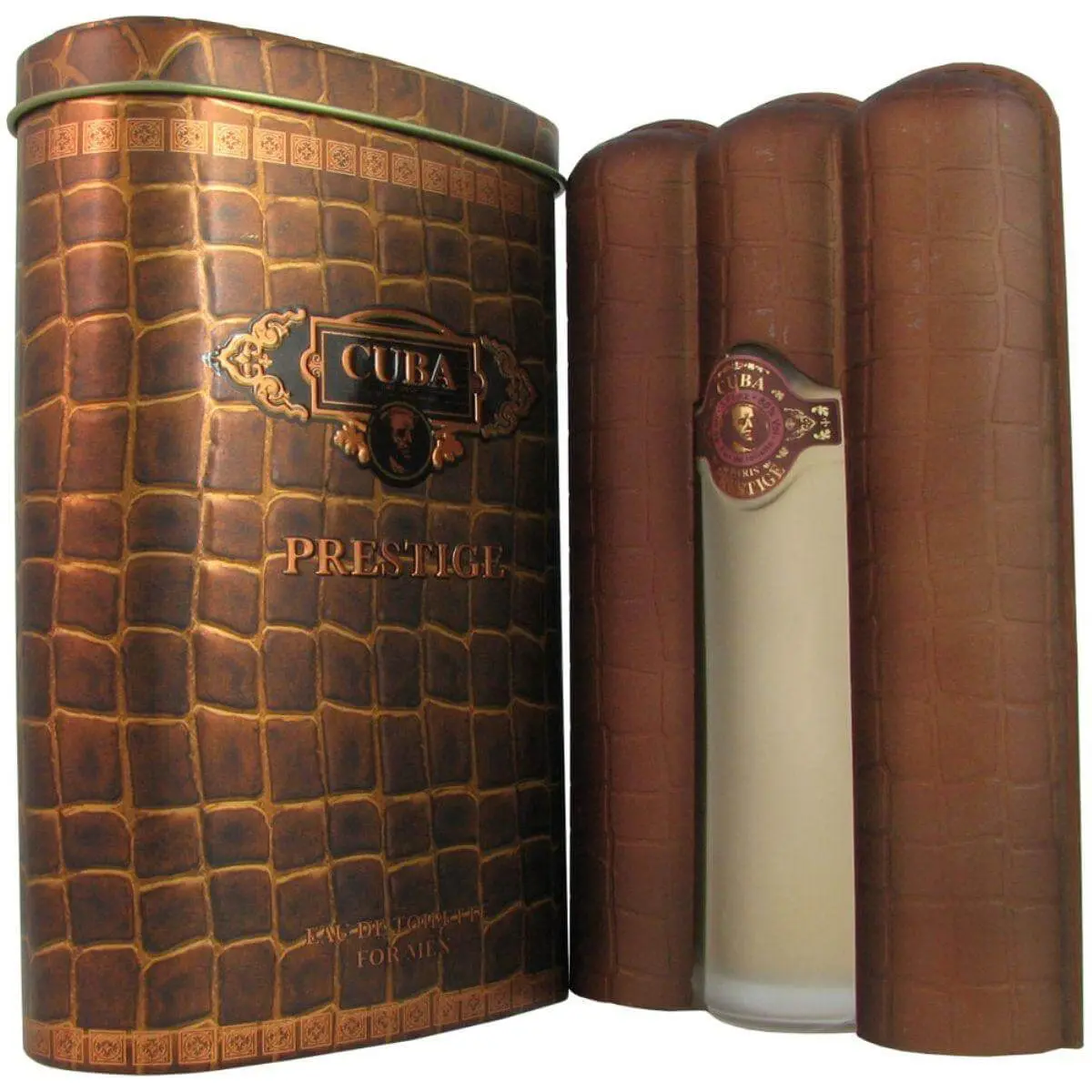 Cuba Prestige Classic Men's Eau de Toilette (EDT) - 3 fl oz Boxed Mensfashion Fragrance, Citrus Top Notes, Fresh Aromatic Bergamot Woody Scent, Blackcurrant Accent, Bottle-Shaped, New In Can, Boxed Men's Fragrance