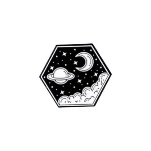 Hexagon Moon and Planet