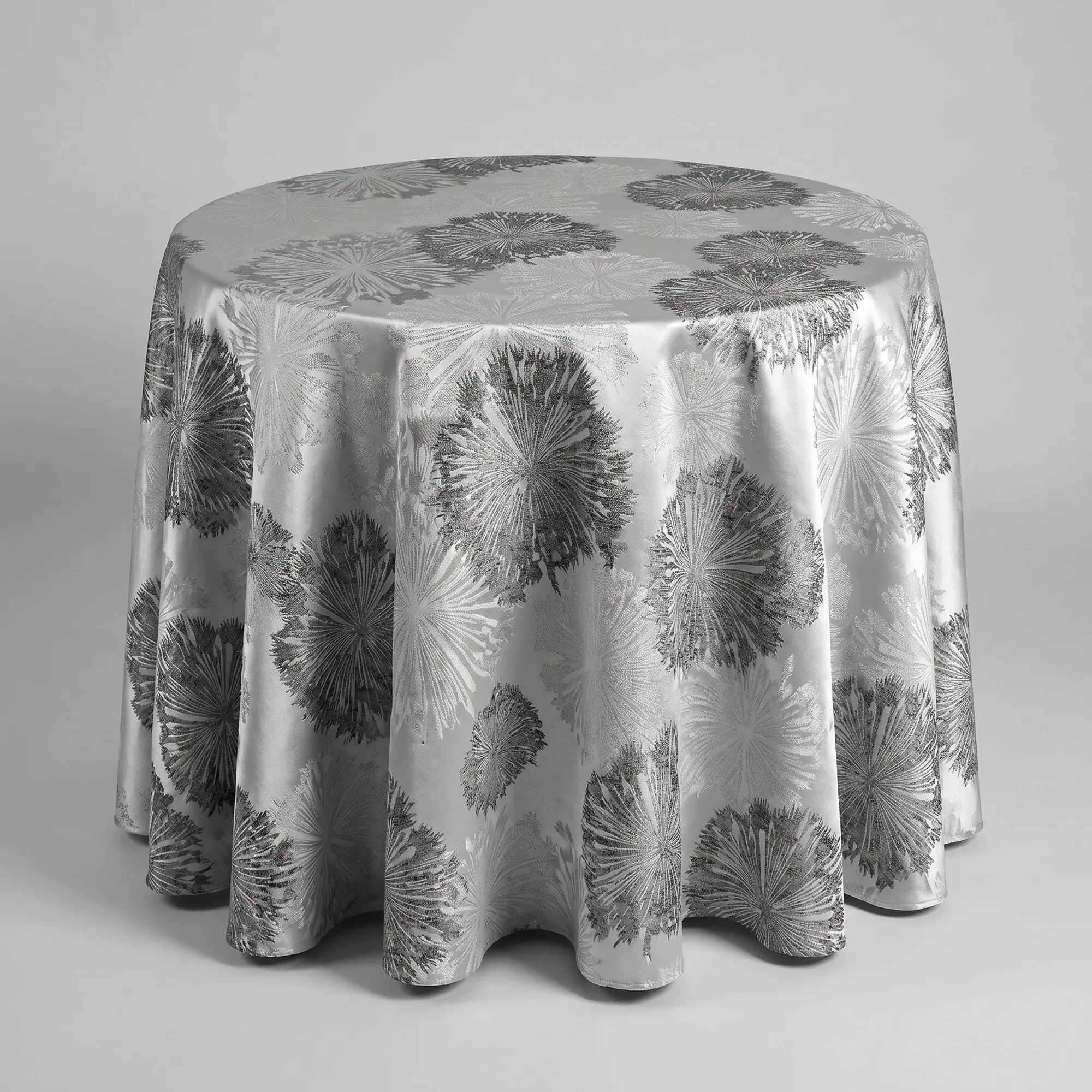 Allium Jacquard Tablecloth  Onyx