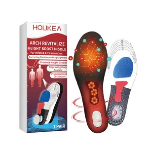 Houkea Arch Revitalize Height Boost Insole, Reduce Exercise Fatigue Foot Posture Correction Non-Slip Wear Resistant Insoles