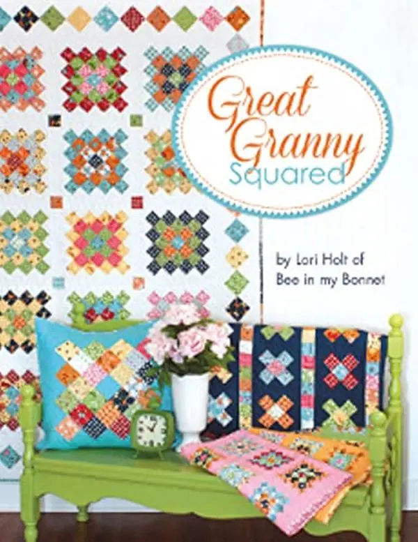 Great Granny Squared Quilt Pattern by Lori Holt of Bee in My Bonnet, Featuring Decorative, Classic, Colorblock, Contemporary & Cozy Style Quilts, Decorative Style Quilts, Classic Style Quilts