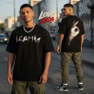 Drake 'Ice Man' Album ICEMAN Official Graphic For Team Drizzy High-Quality Cotton T-Shirt, Drake Drizzy Fan Diamond Bling Hand Graphic Tee, Ice-Man Album Merch Streetwear Graphic Shirt, Gift for Drake Fans Vintage Collector Tee