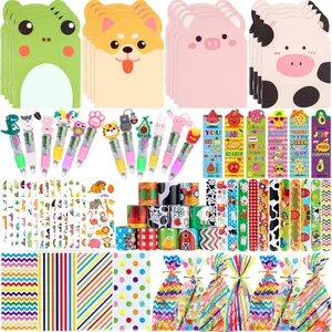 24Pcs Stationery Party Pack, Birthday Goodie Bags with Multicolor Pen Mini Notebooks for Goodie Bag Classroom Gifts Class Rewards Prizes - Home Improvement.