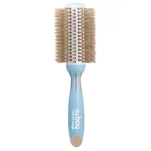 Cricket Beauty Tools The Bay Blondie 3” Round Boar-Nylon Blow Dryer Brush, Naturally Derived, Curly-Friendly, Adds Shine, Enhances Volume, Ideal for Dry Use & All Hair Types