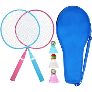 KH Badminton Rackets Set of 2 4 6 for Adults Kids,Beach Lawn Backyard Game Outdoor Sports,Racquets,Shuttlecocks & Carry Bag Included