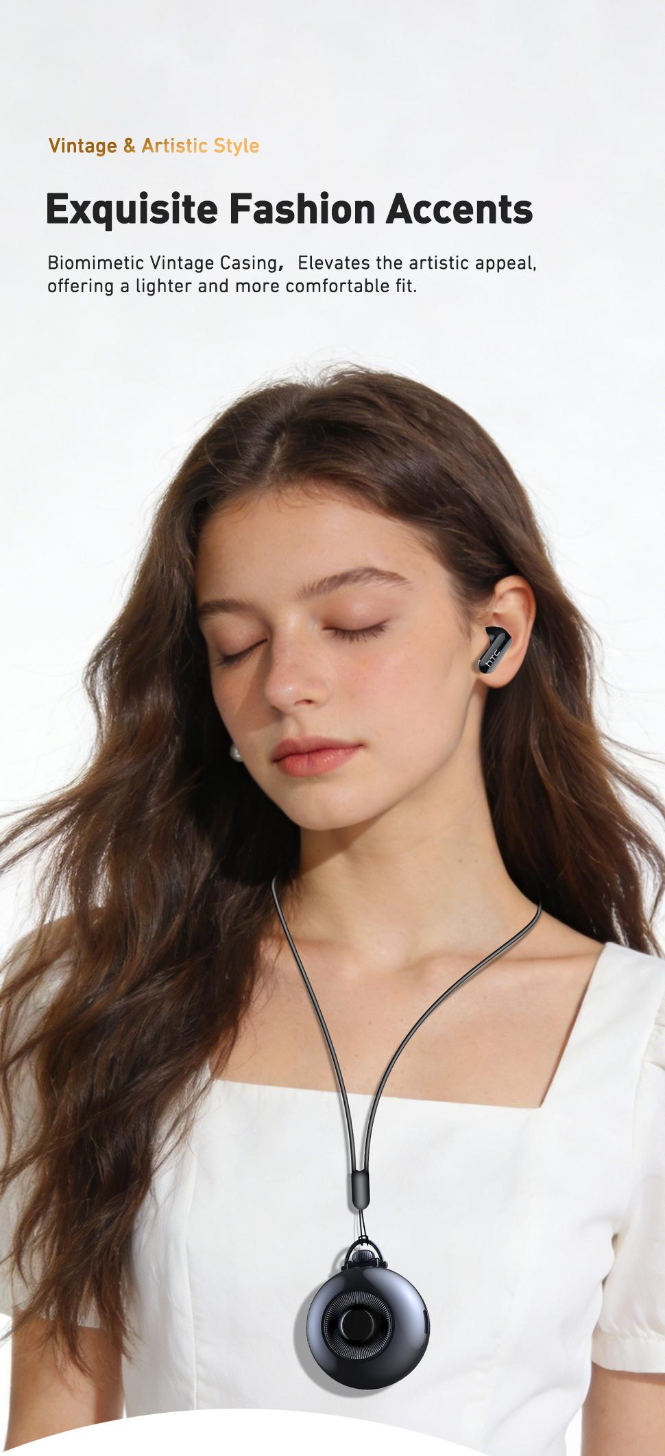 HTC NE71 Mini In-Ear True Wireless Earbuds - Bluetooth 6.0, Rechargeable, Waterproof, Touchscreen, Call-Ready Mic, Volume Control, Built-in Headset, Long Battery Life, for Office, Sports HTC NE71 Mini In-Ear True Wireless Earbuds - Bluetooth 6.0, Rechargeable, Waterproof, Touchscreen, Call-Ready Mic, Volume Control, Built-in Headset, Long Battery Life, for Office, Sports