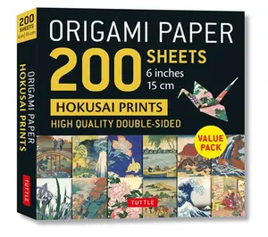 Origami Paper 200 Sheets Hokusai Prints 6 (15 CM): Tuttle Origami Paper: Double-Sided Origami Sheets Printed with 12 Different Designs (Instructions f -- Tuttle Studio, General Merchandise