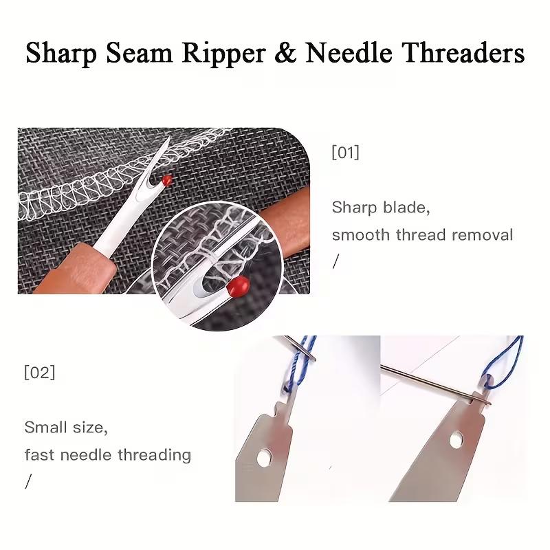 36-piece large-eye steel needle set - portable, slender hand-sewing needle set, suitable for professional DIY enthusiasts (1 set) big Repair