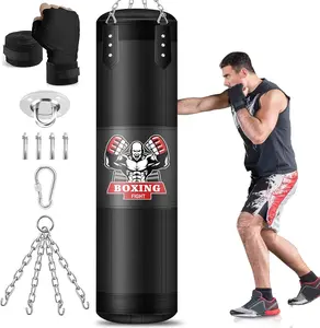 4FT Heavy Boxing Bag for Adults, Oxford Punching Boxing Bag Set, Hanging Punchi ORWHIN